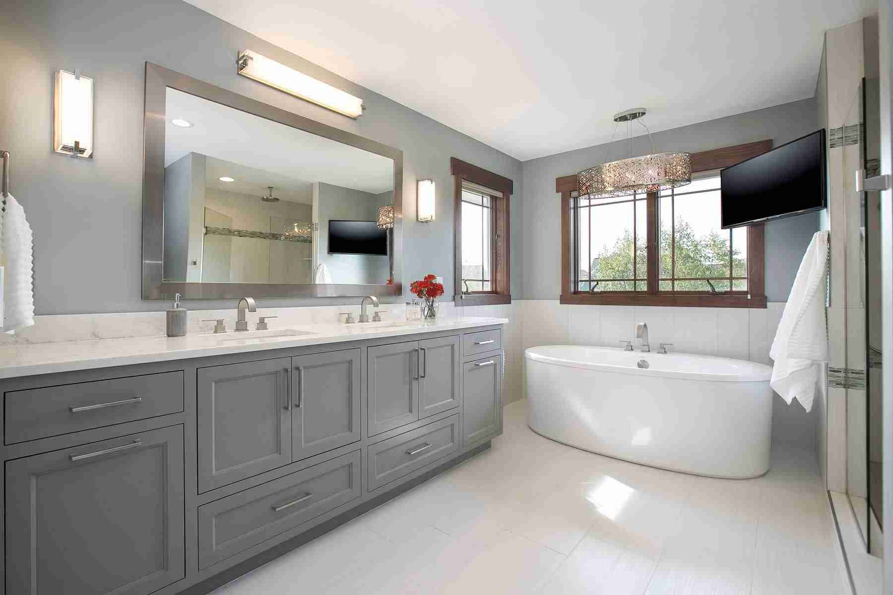 Commercial bathroom remodeling - CF Builders